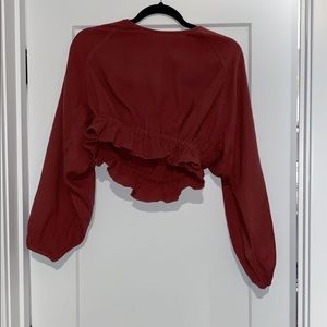 Maroon Crop top